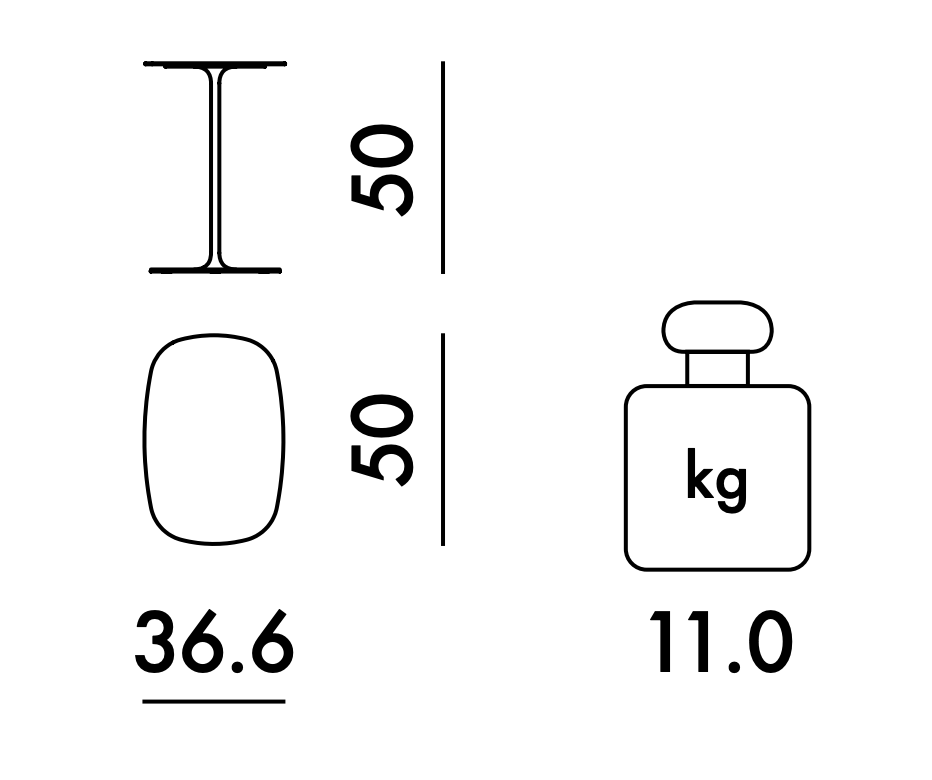 שולחן צד Thierry Side Table Grey L