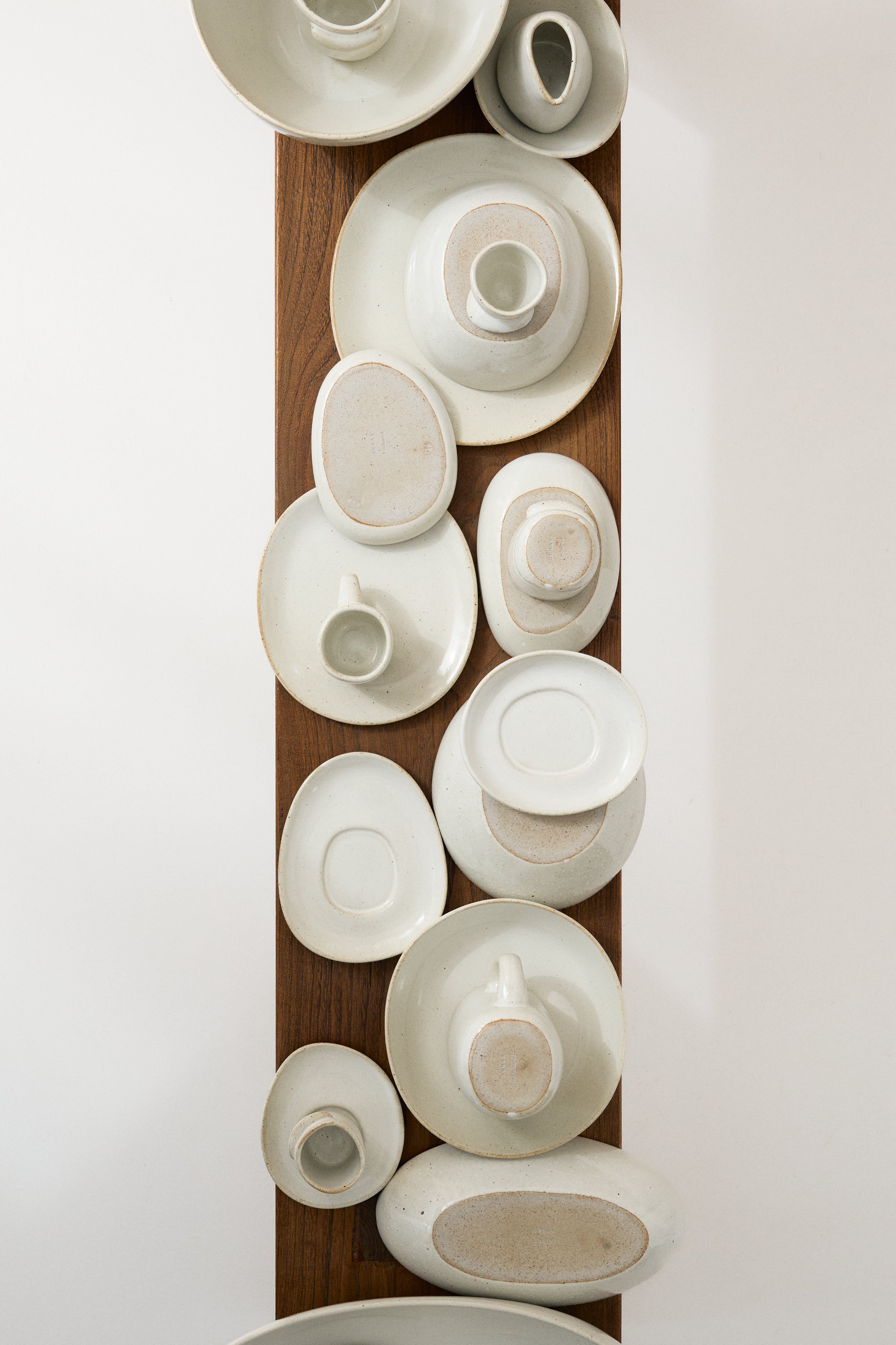 קערה אובלית Oval Serving Bowl Off-White (Small)