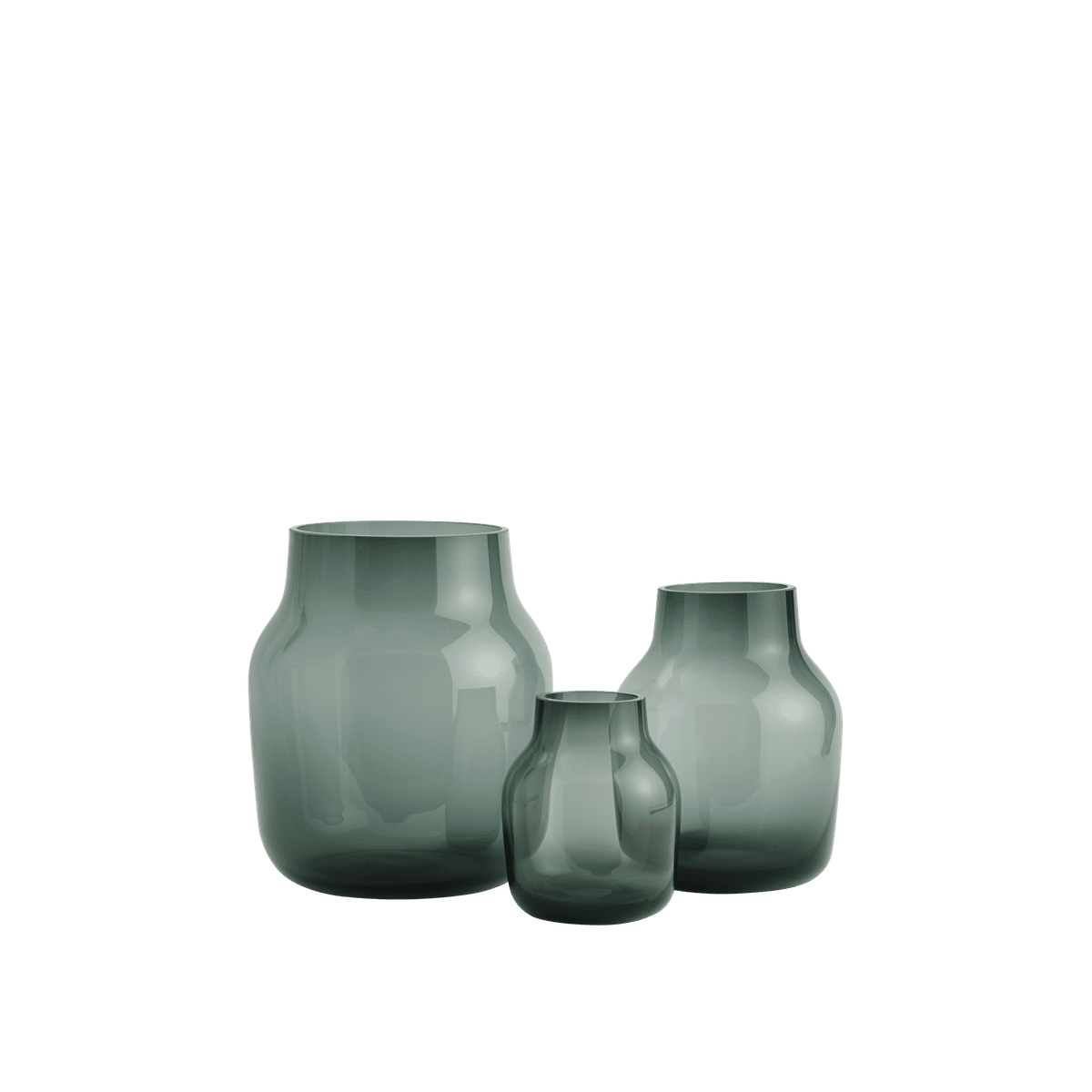 אגרטל Silent Vase / Ø 20 cm Dark Green (large)