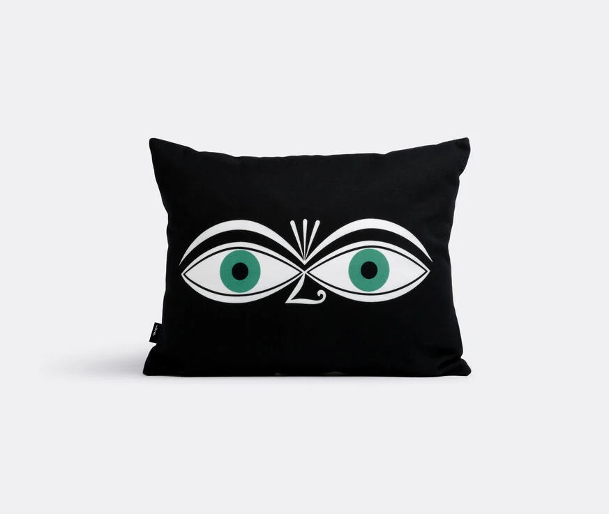 כרית Graphic Print Pillows Black - Eyes Blue and Green