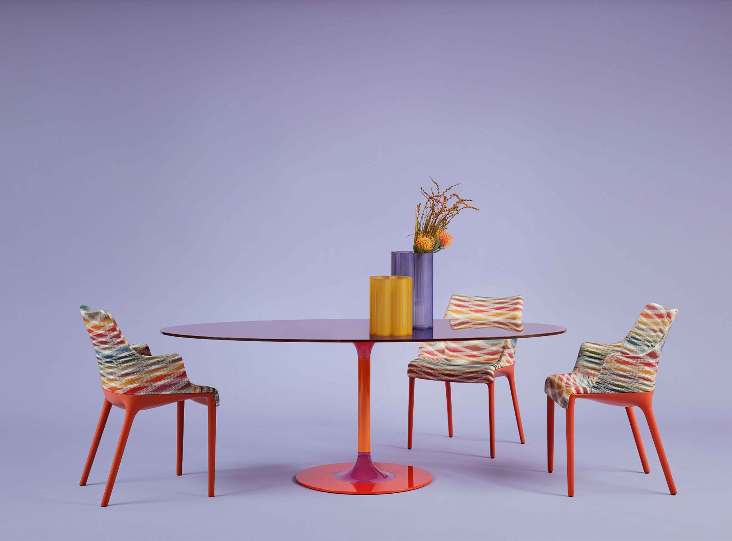 Okra Vase Light Blue Tall אגרטל