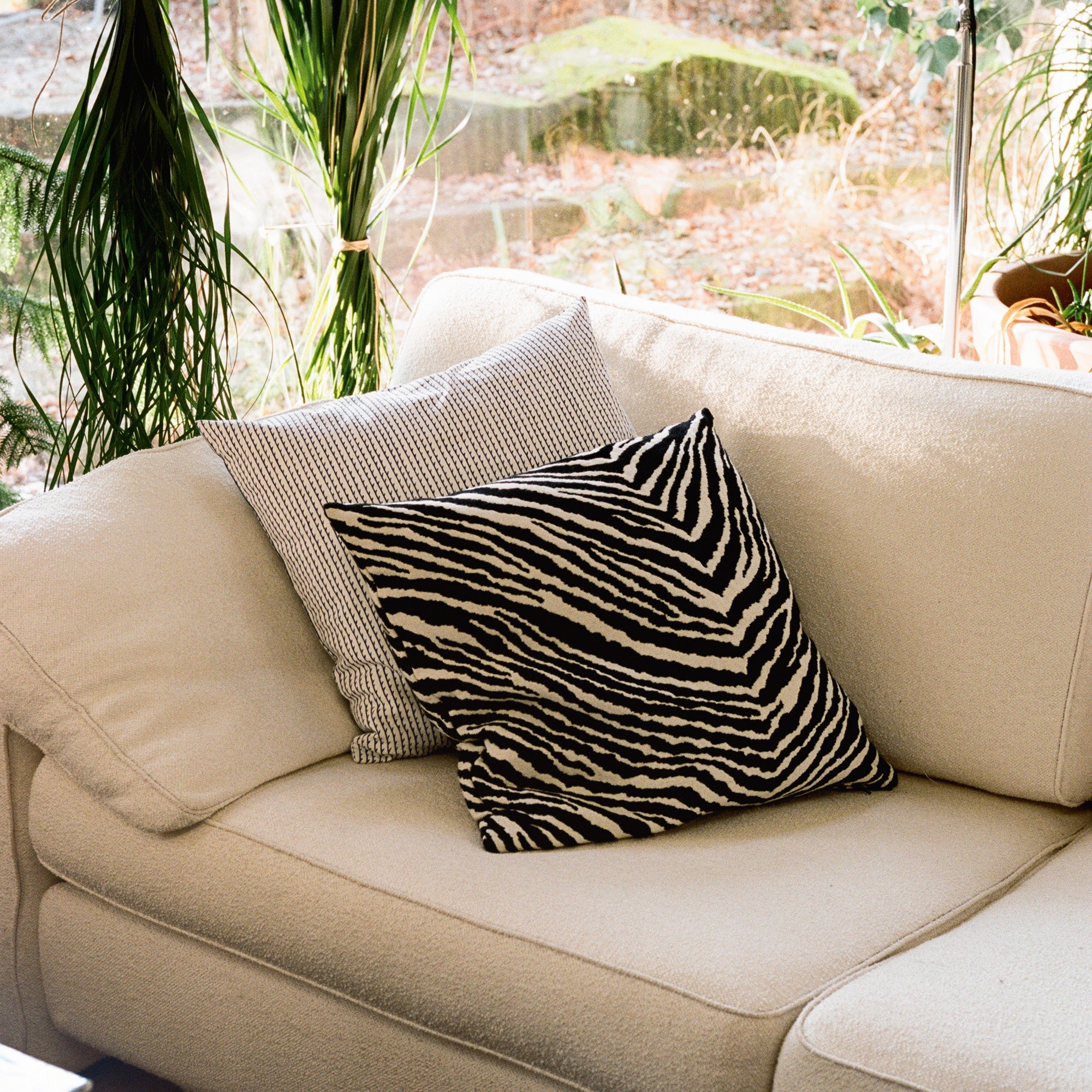 כיסוי לכרית Rivi Mustard/ White