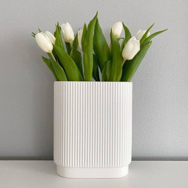 אגרטל Art Deco Vase White (Large)