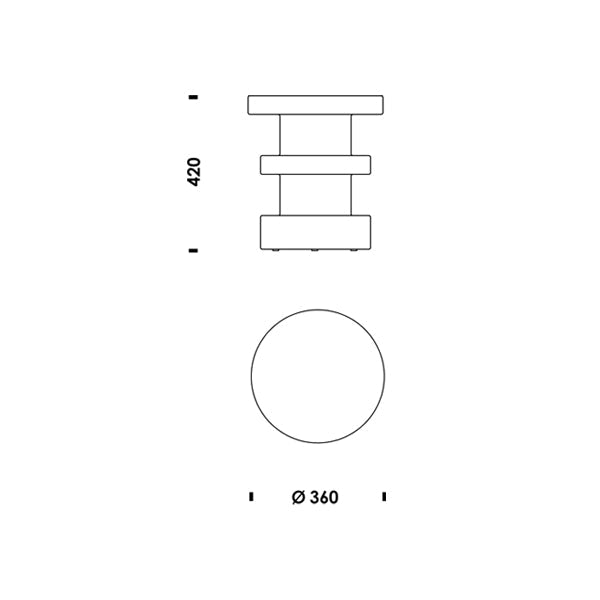 שרפרף Bit Stool Stack Green
