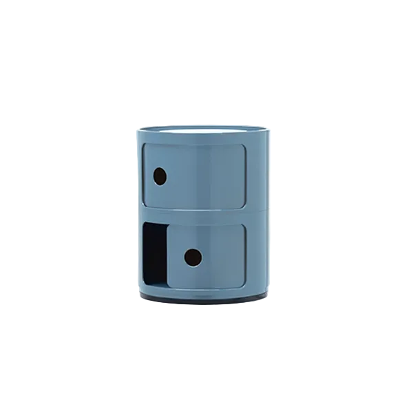 יחידת אחסון Componibili Recycled 2 Modules Glossy Sky Blue
