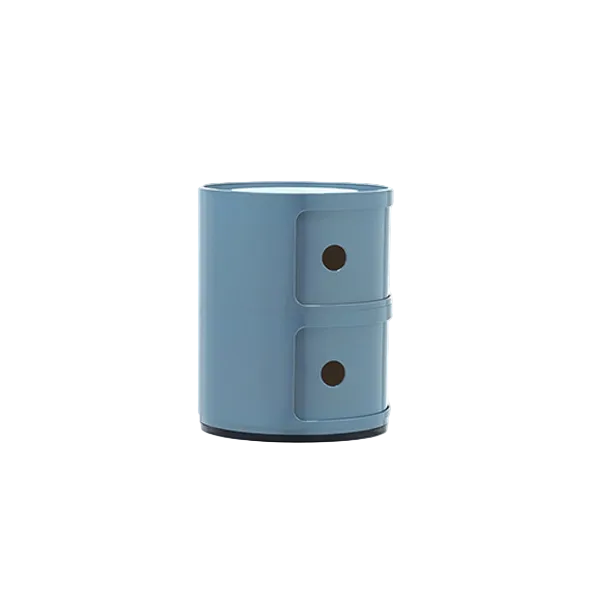 יחידת אחסון Componibili Recycled 2 Modules Glossy Sky Blue