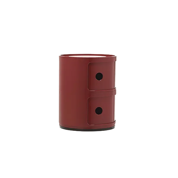 יחידת אחסון Componibili Recycled 2 Modules Glossy Burgundy