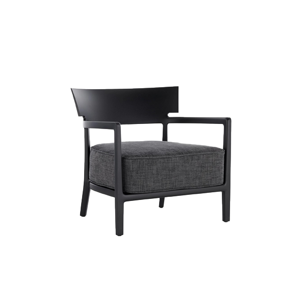 כורסא Cara Mat Philippe Starck Black / Black Anthracite