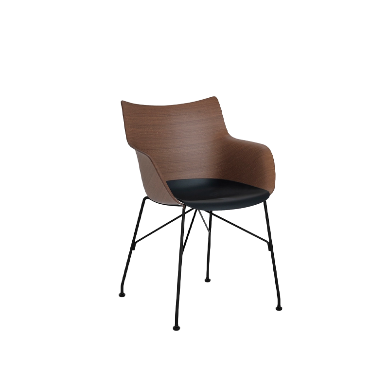 כיסא Q/Wood Philippe Starck Dark Wood / Black