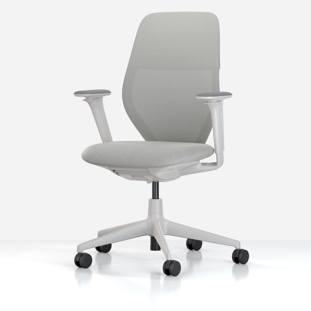 כסא משרדי ACX Mesh Light Grey Adjustable Arms