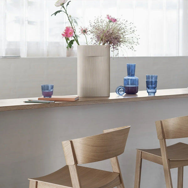 אגרטל Ridge Vase Off-White