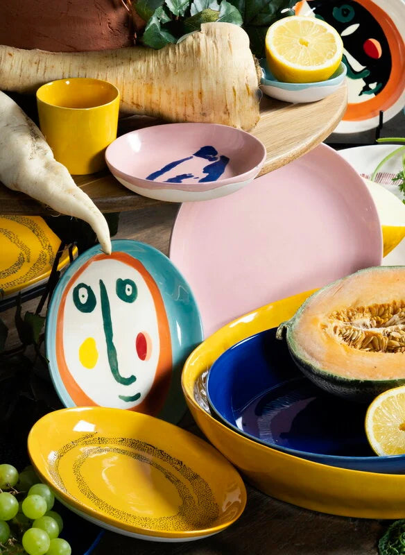 צלחת הגשה Feast Serving Plate With Face 2