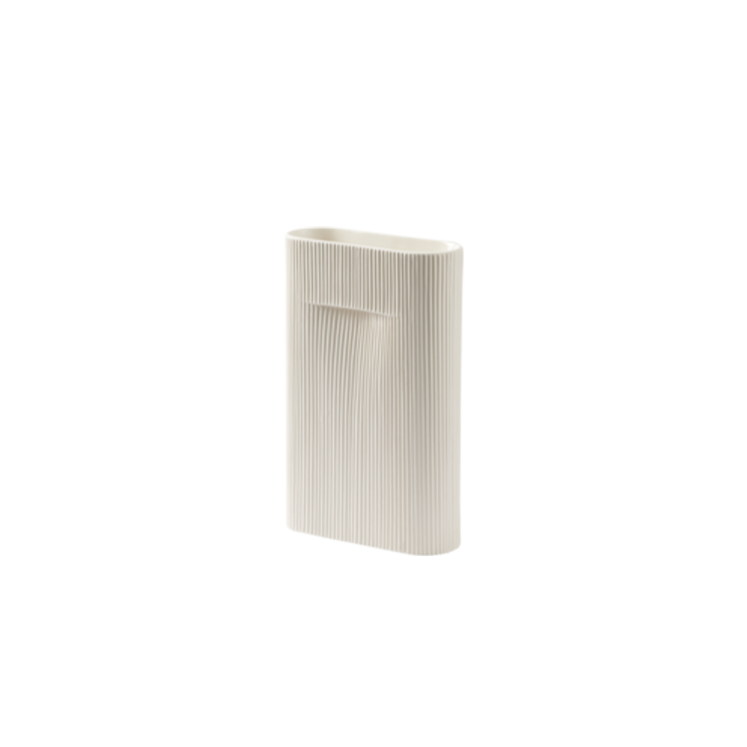 אגרטל Ridge Vase Off-White (medium)