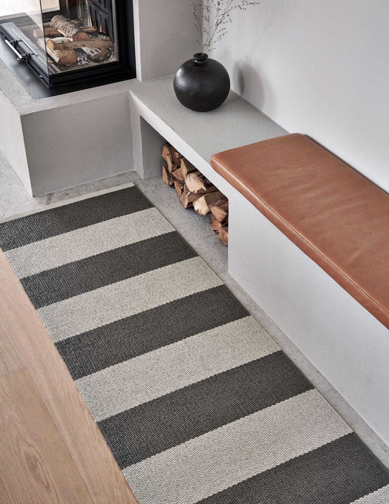 שטיח Bob Rug Charcoal/Linen (Medium)