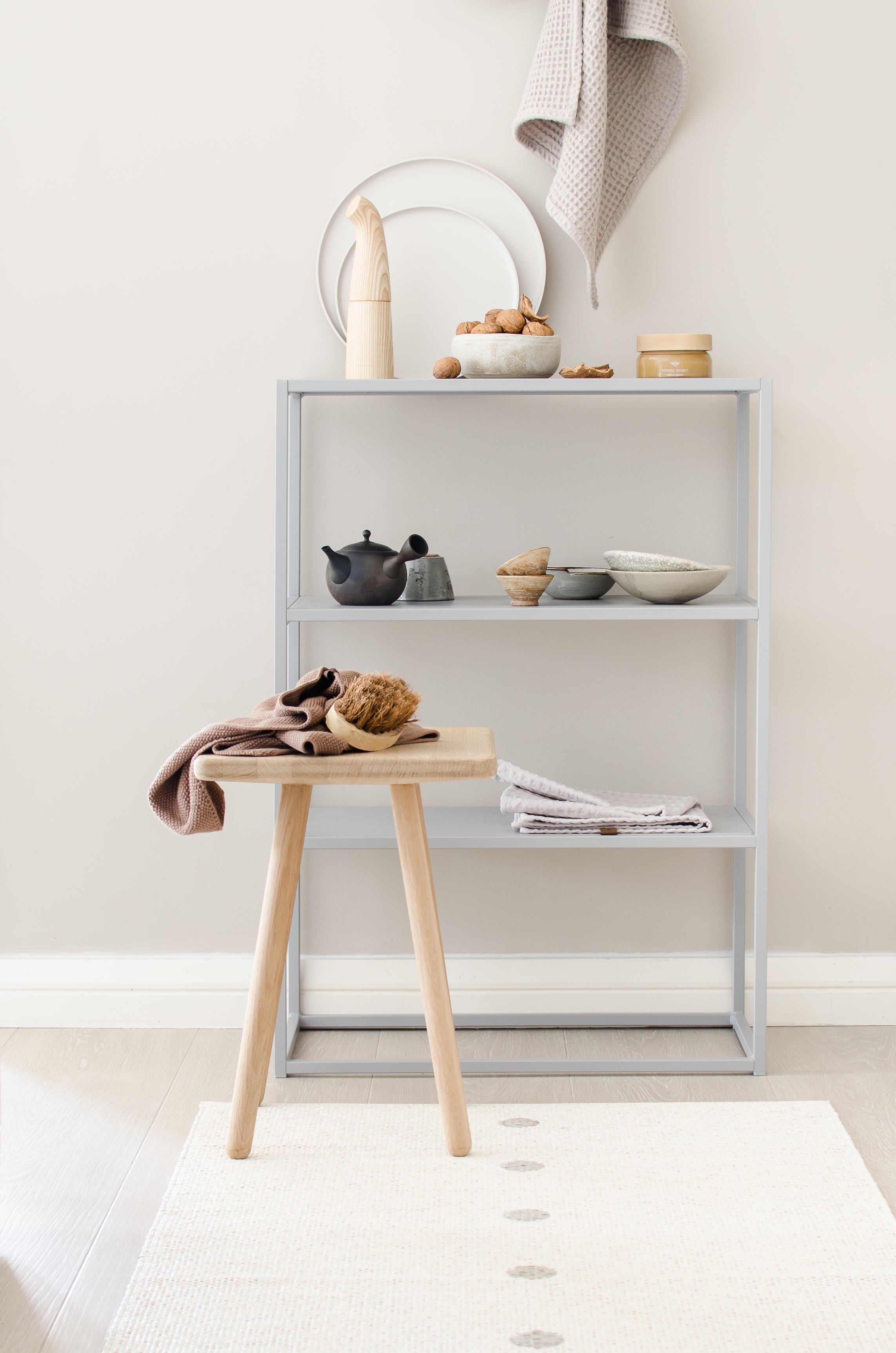 שטיח דו צדדי Peg Rug Black/Linen