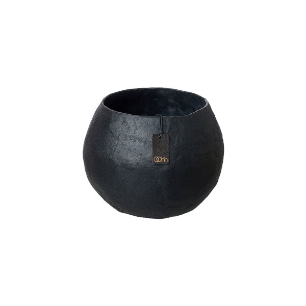 עציץ Pulp Flower Pot Ball Shape Black
