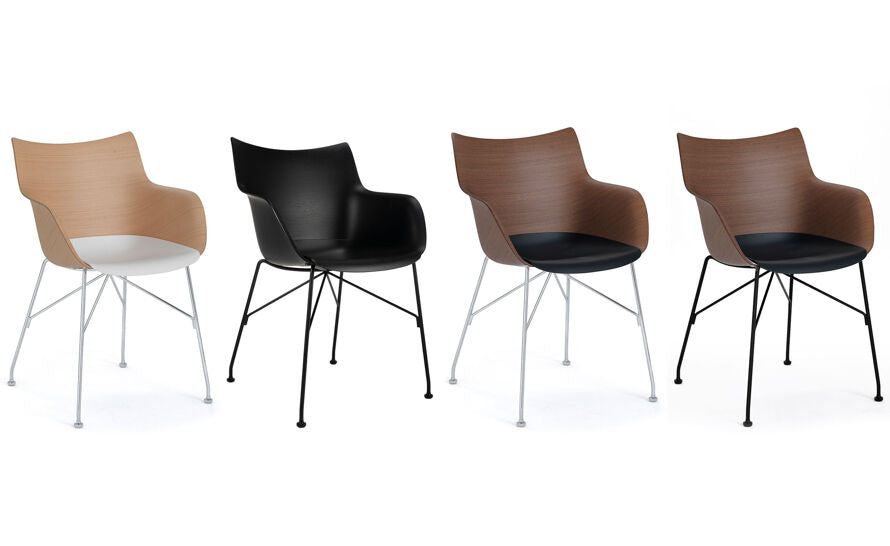 כיסא Q/Wood Philippe Starck Light Wood / Chrome