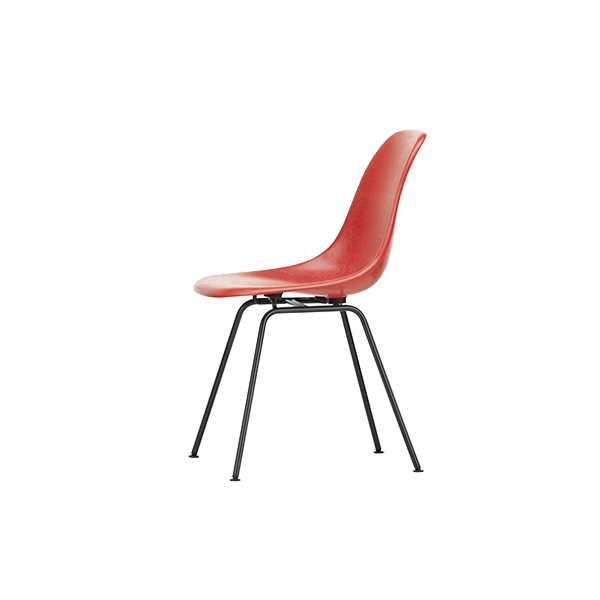 *כסא Eames Fiberglass DSX Classic Red, Basic Dark