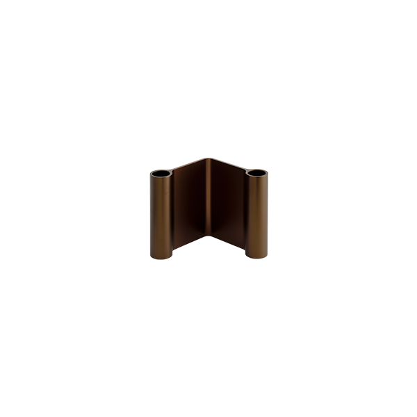 פמוטים Pair Candleholder Brown (small)