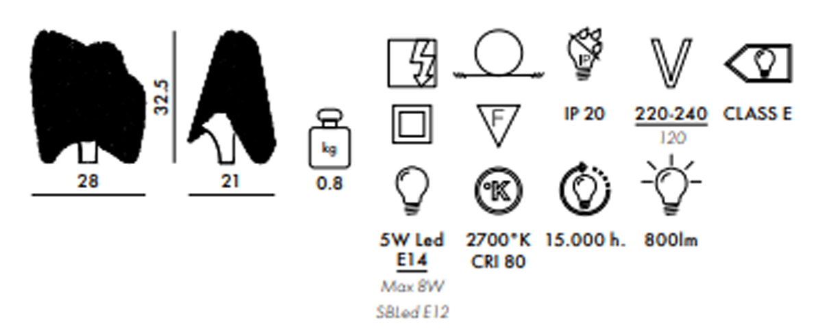 מנורת שולחן Tea White