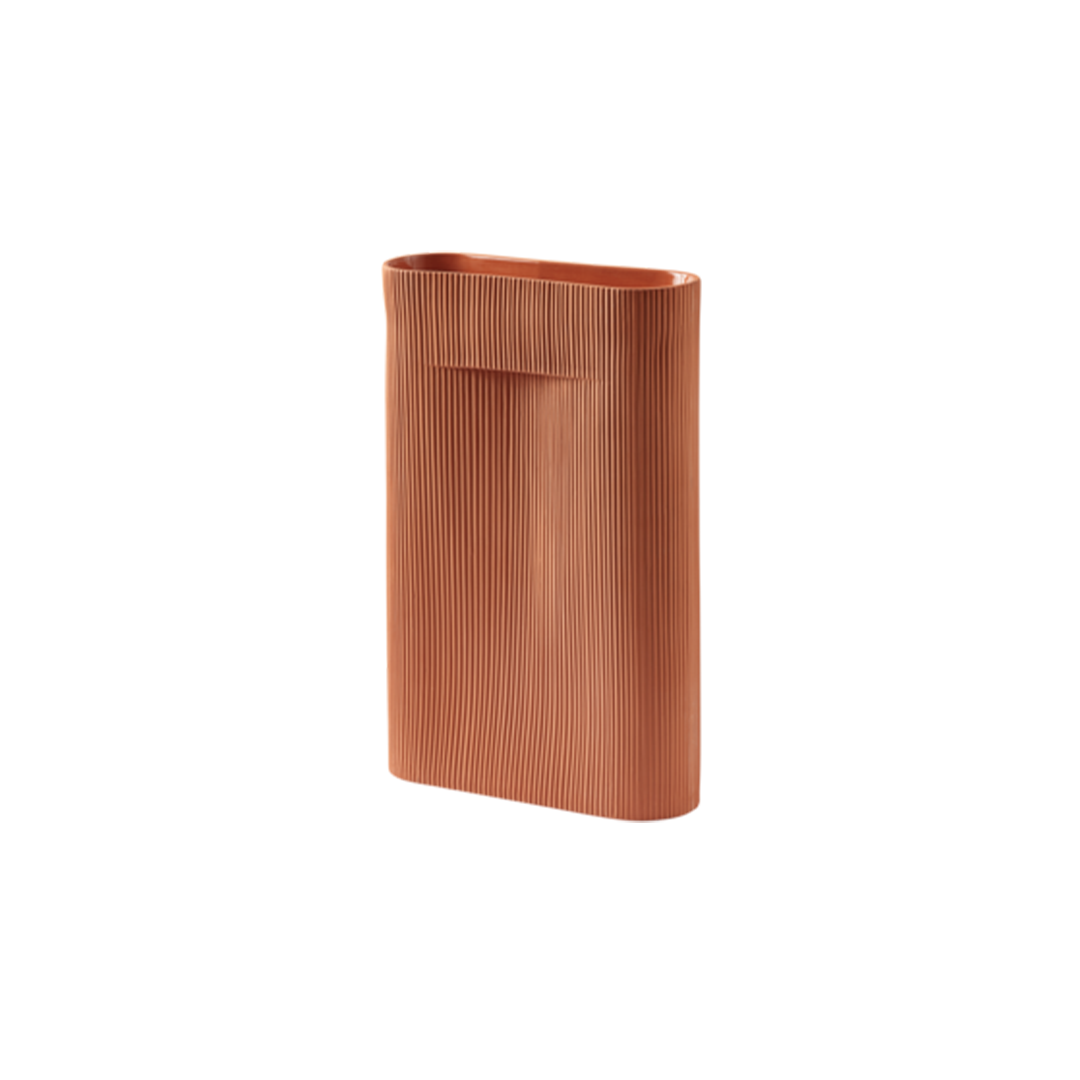 אגרטל Ridge Vase Terracotta (Large)
