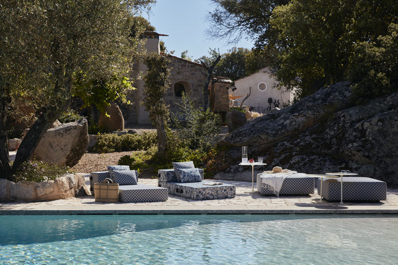 כורסאת חוץ Trix Outdoor Liberty Obi Check Piero Lissoni Sage