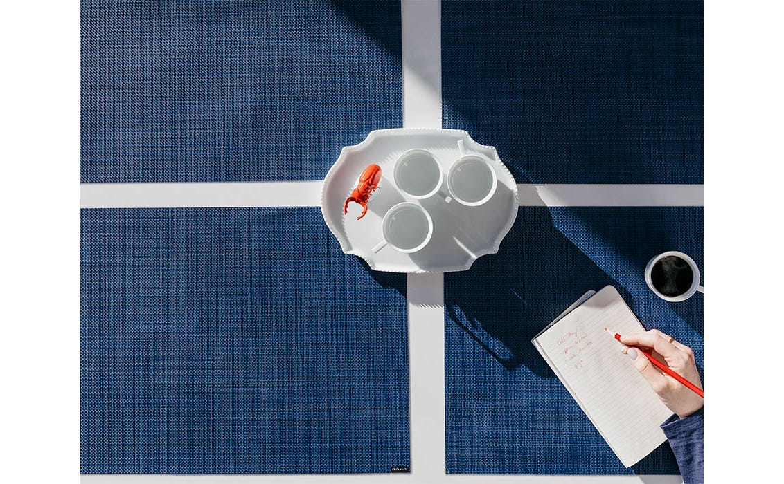 פלייסמט Mini basketweave Aloe