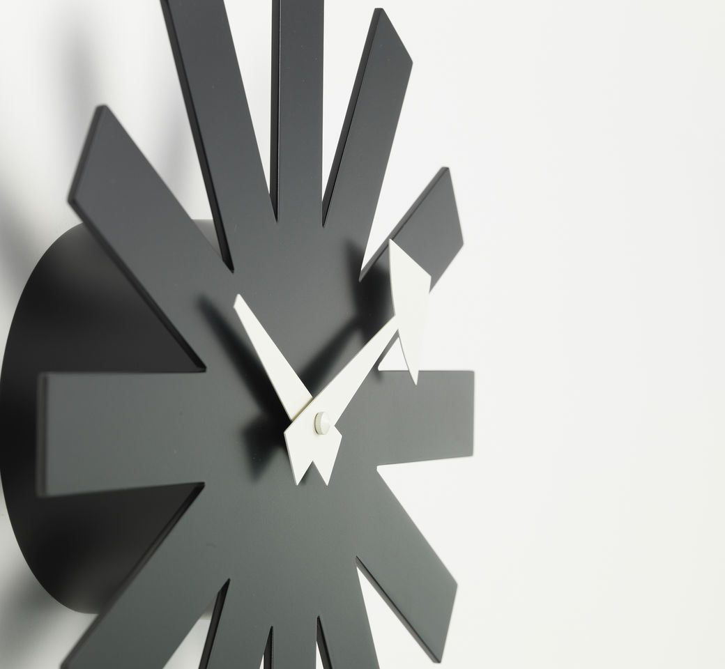 שעון Asterisk Clock Black