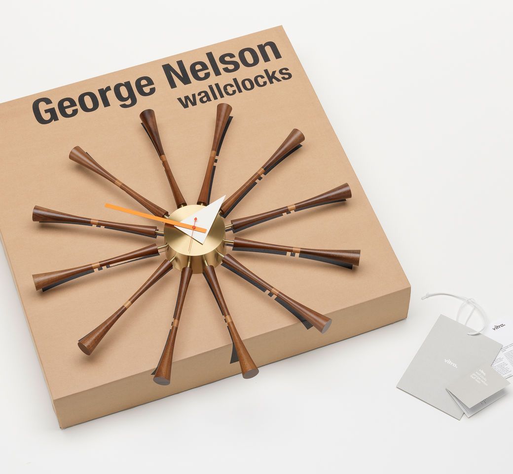 שעון Spindle Clock Walnut