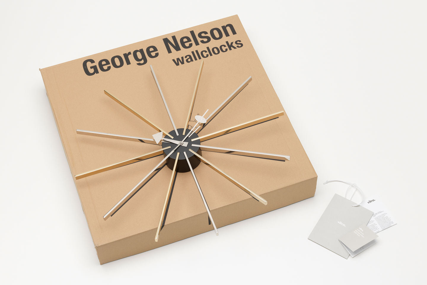 שעון Star Clock Chrome/Brass