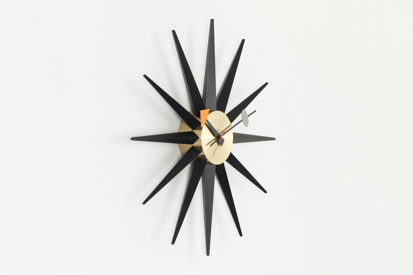 שעון Sunburst Clock Black