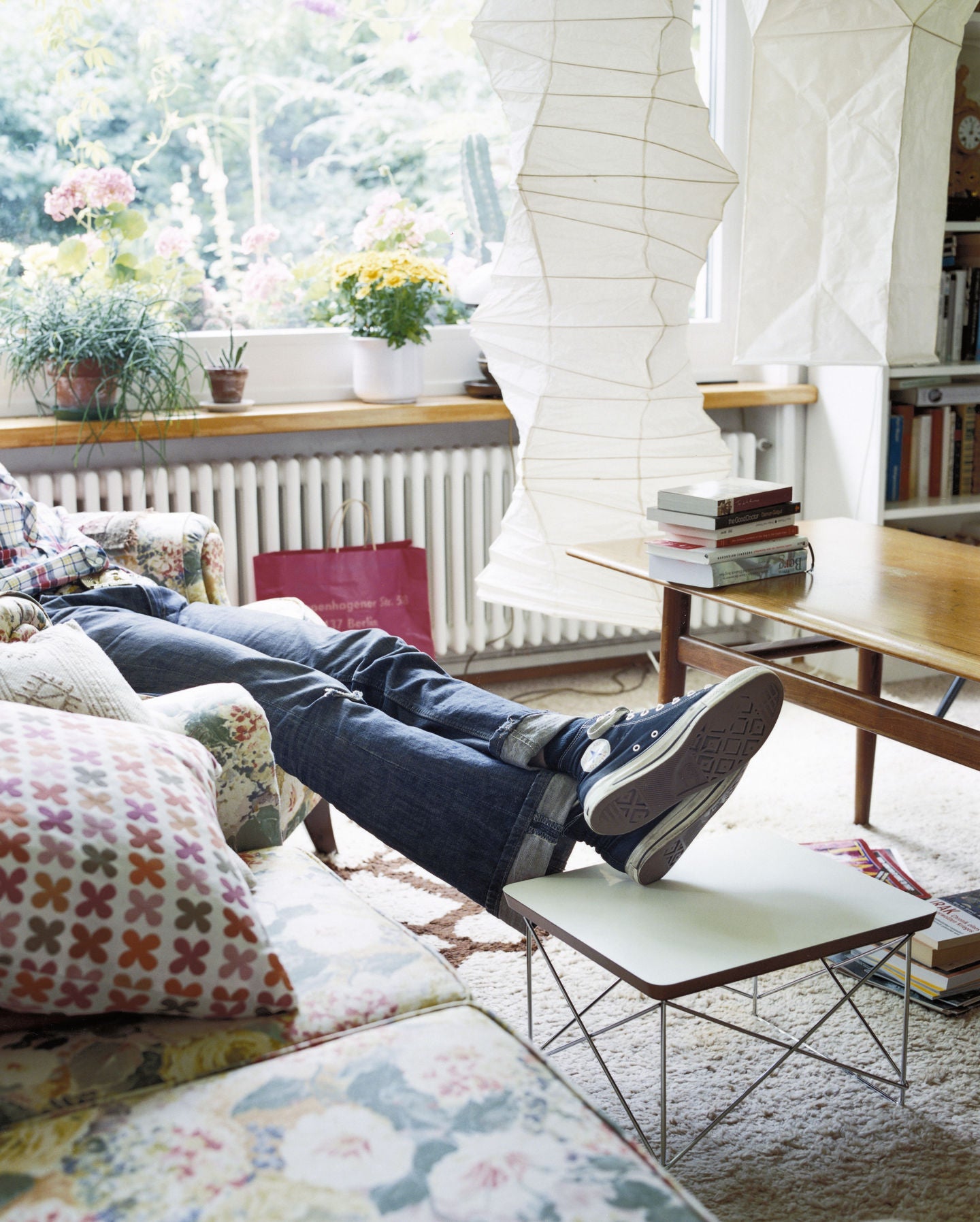 שולחן צד Occasional Table LTR Solid Natural Oak/Chrome