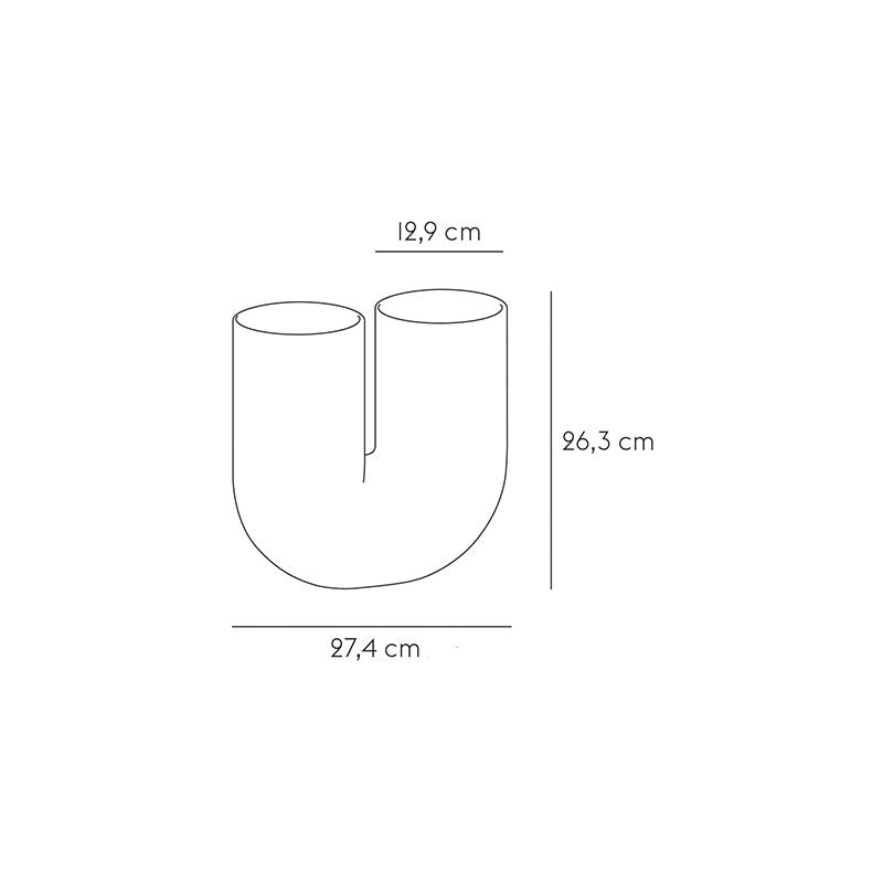 אגרטל Kink Vase Sand