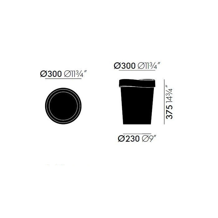 פח Happy Bin White (Large)
