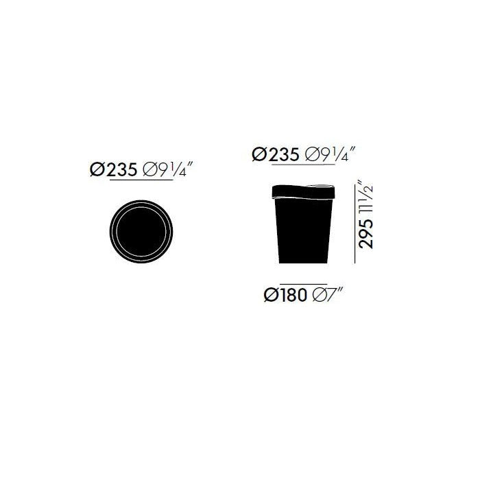 פח Happy Bin Black (Small)