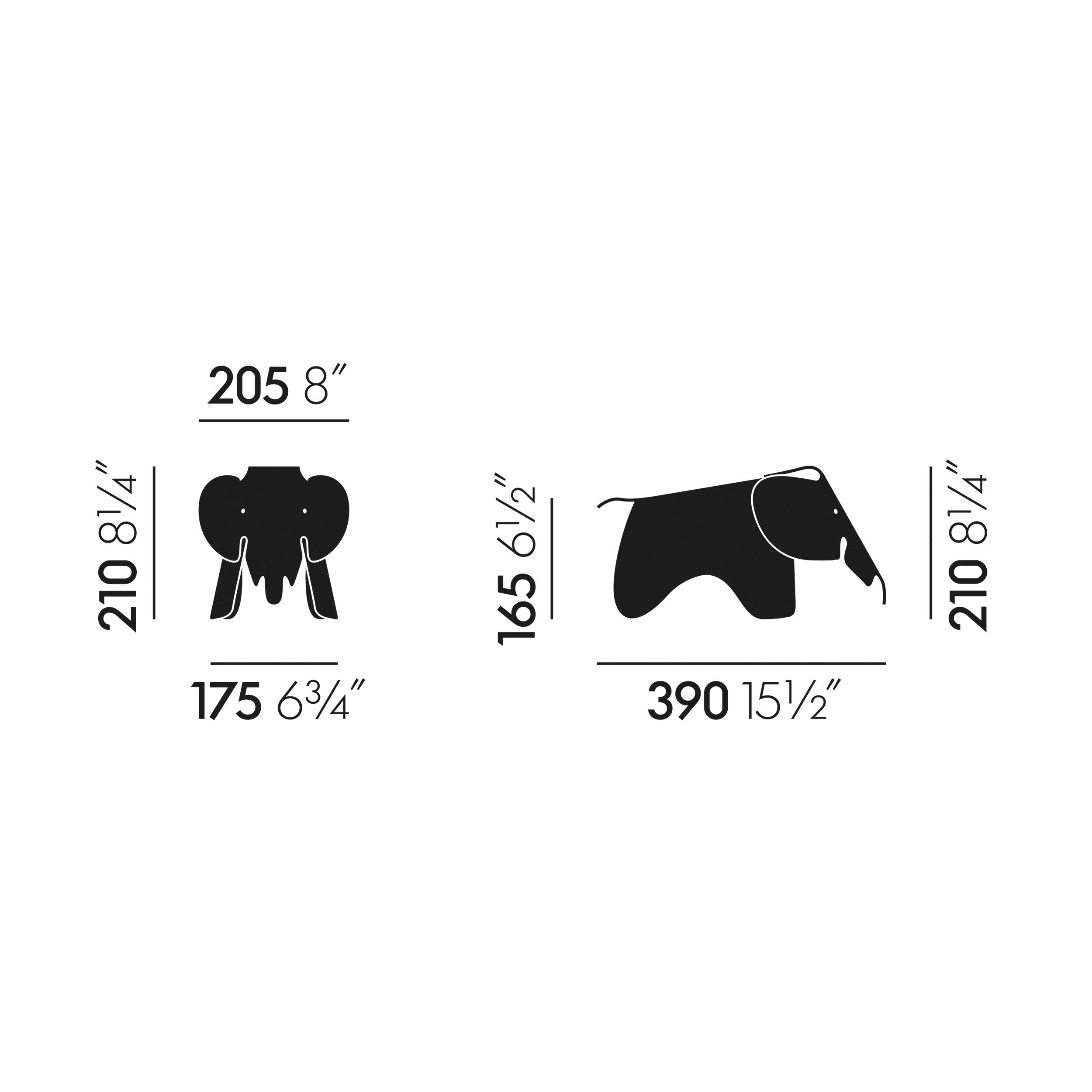 פיל Eames Elephant Ice Grey (small)