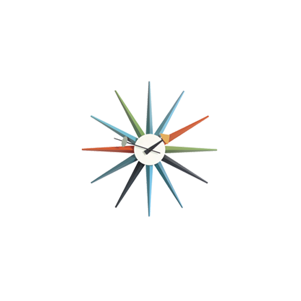 שעון Sunburst Clock Multicolor