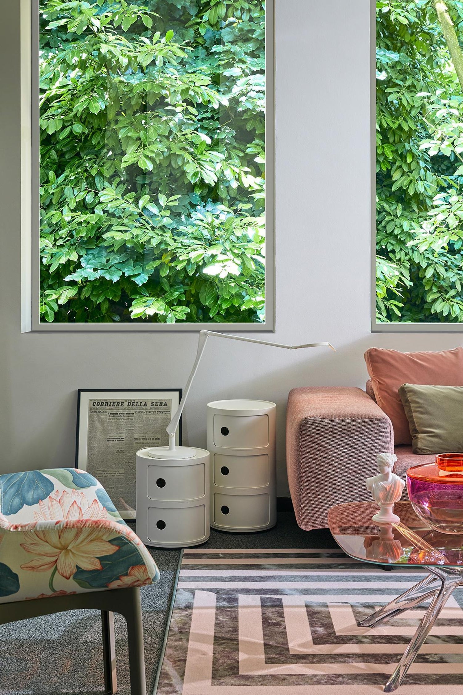 יחידת אחסון Componibili Classic 3 Modules Glossy Blue