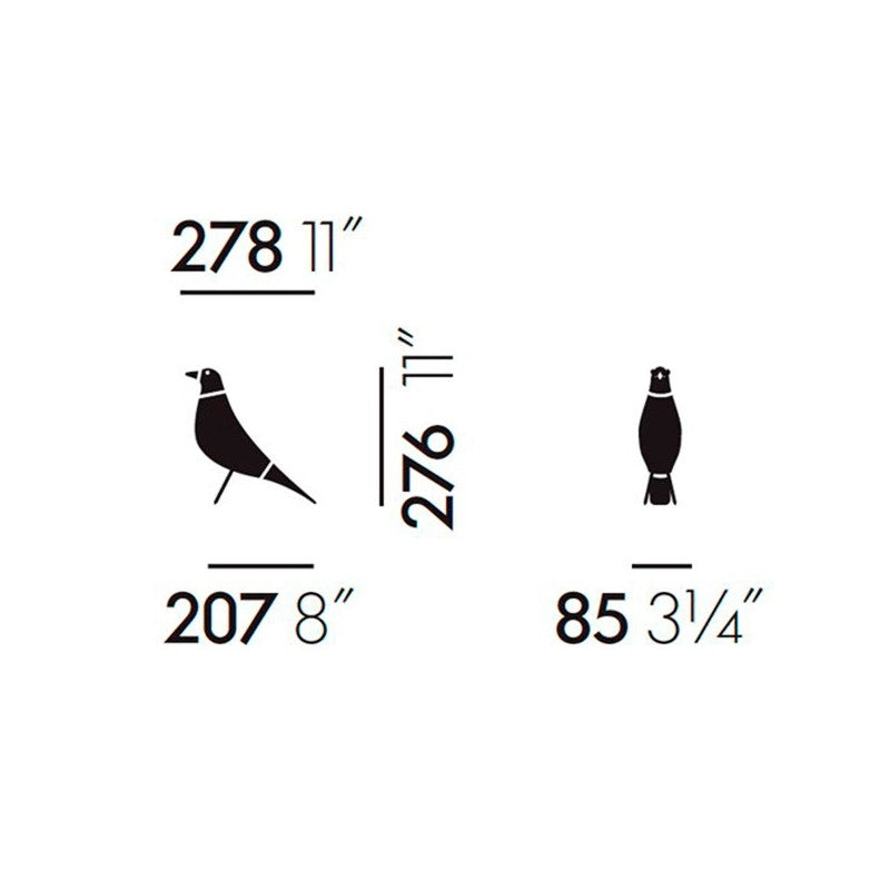 ציפור Eames House Bird Black