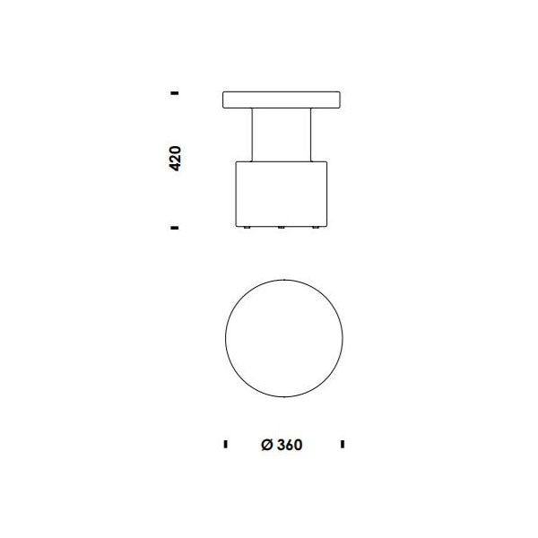 שרפרף Bit Stool White Multi