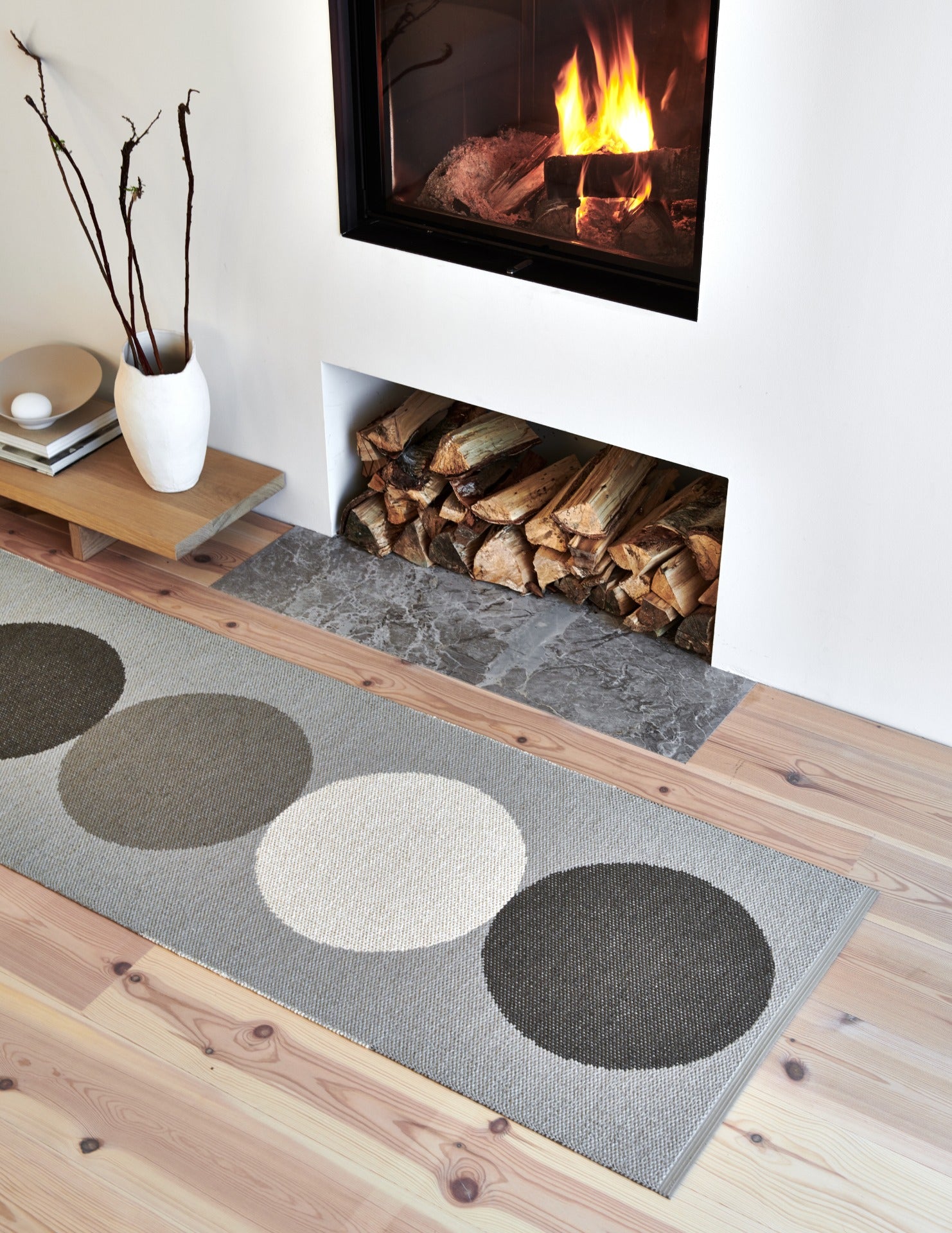 שטיח דו צדדי Otto Rug Clay/Background Linen