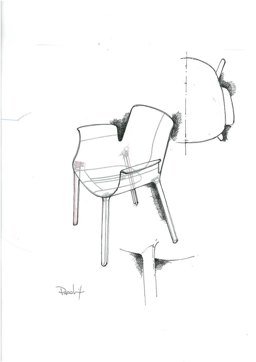 כיסא Piuma Piero Lissoni Mustard