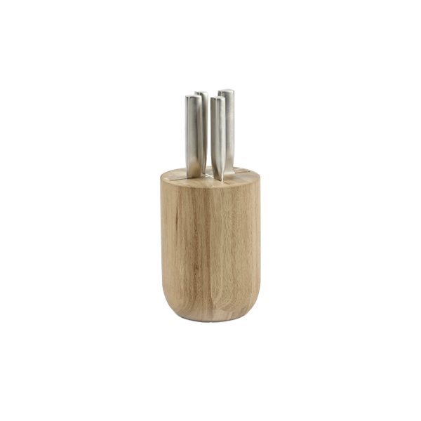 סט סכינים Knife Set With Wooden Knife Block Base