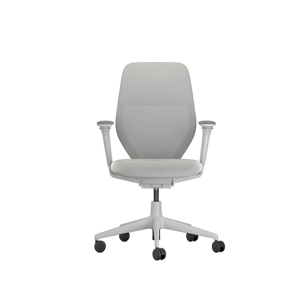 כסא משרדי ACX Mesh Light Grey Adjustable Arms