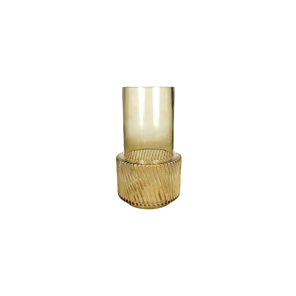 Vase Glass Brown אגרטל גלים
