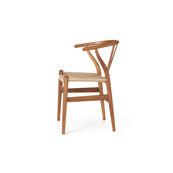 כסא CH24 Wishbone Chair Teak oil natural papercord