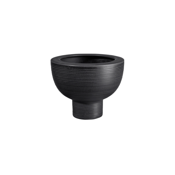 עציץ Midoro Planter on foot Black