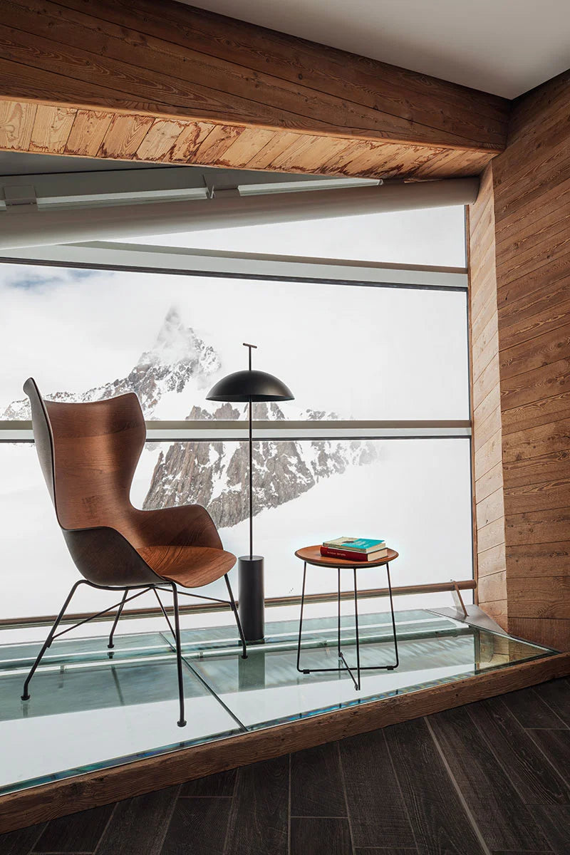 AL Wood Table Light wood/Chrome שולחן צד