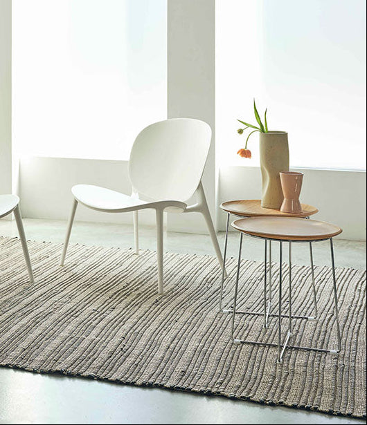 AL Wood Table Light wood/Chrome שולחן צד