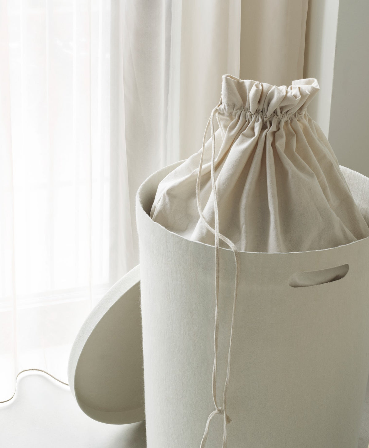סל כביסה Hide Laundry Basket Cream